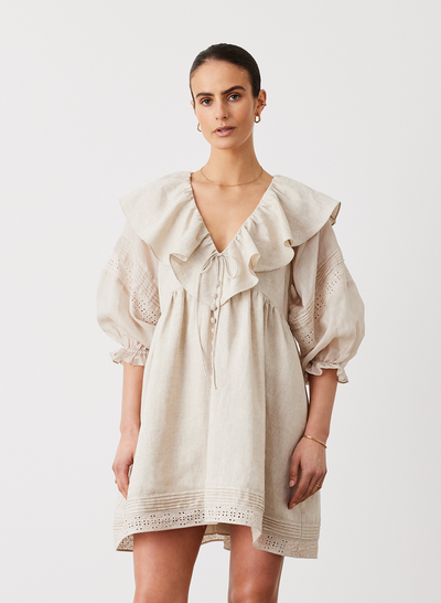 Antoinette Linen Mini Dress | Flax