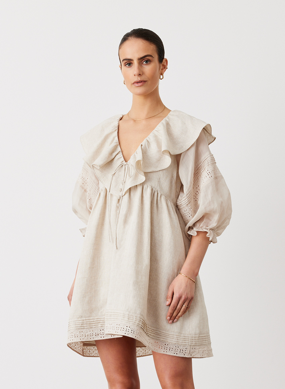 Antoinette Linen Mini Dress | Flax