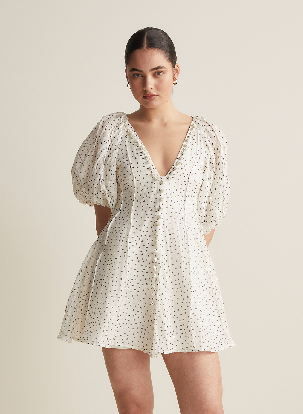 Blyth Silk Linen Mini Dress