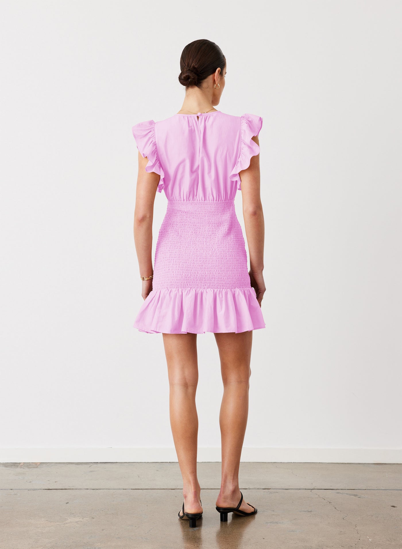 Joyce Silk Cotton Mini Dress | Ametrine