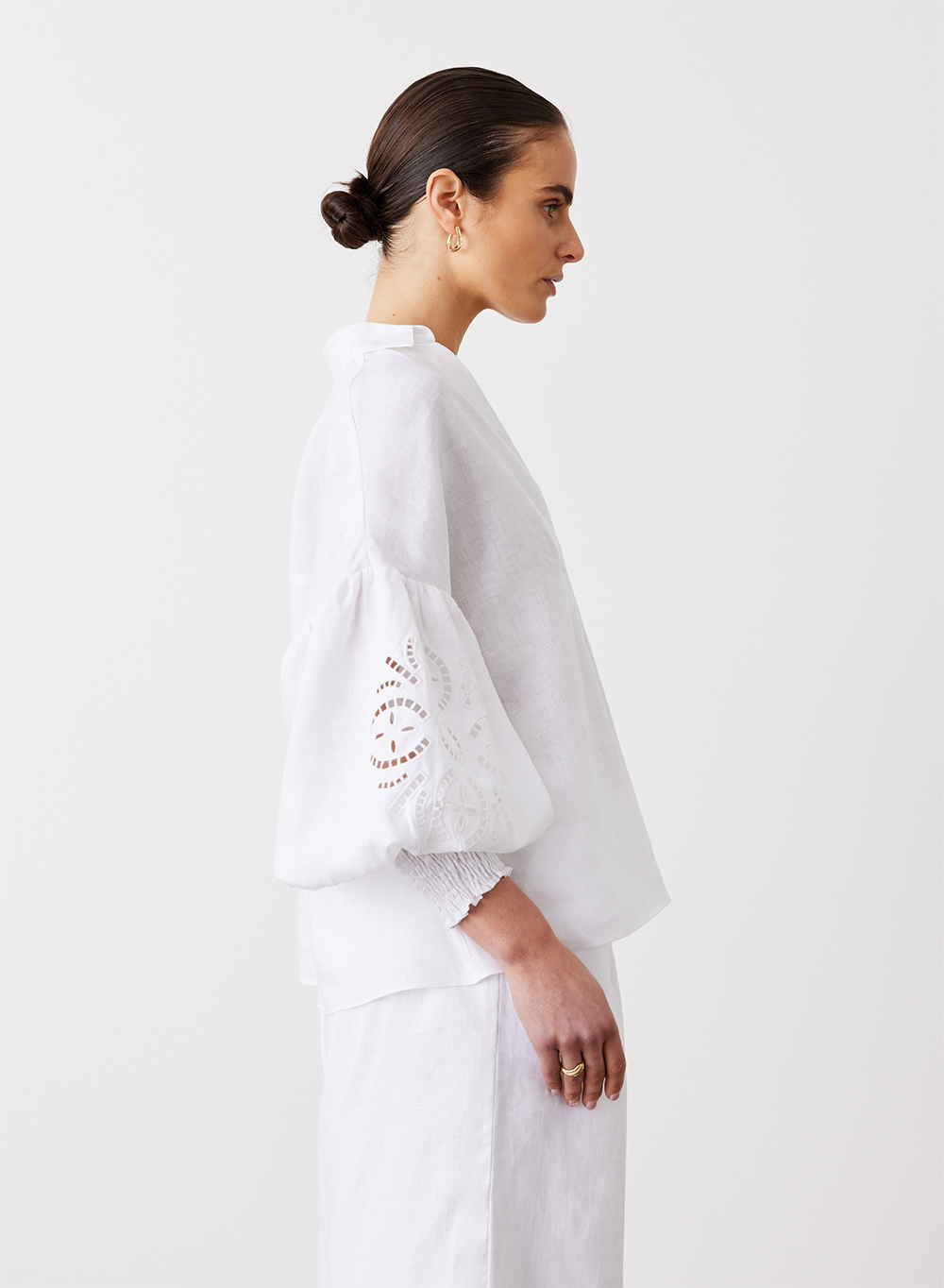 Blyth Linen Shirt | White