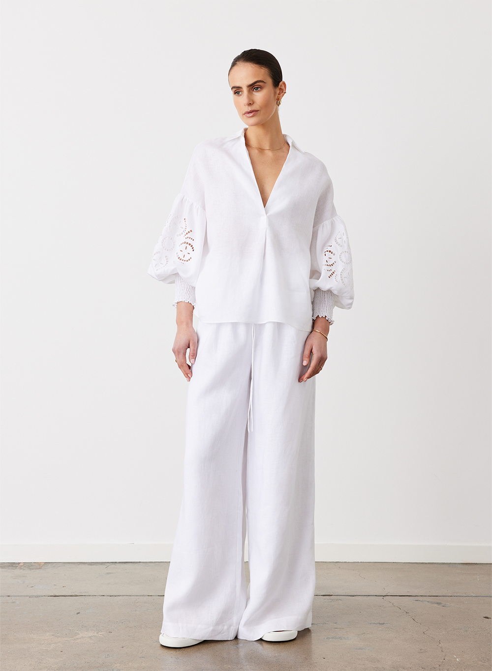Blyth Linen Shirt | White