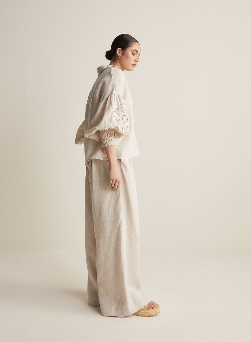 Blyth Linen Smock Top | Flax