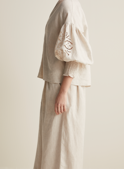 Blyth Linen Smock Top | Flax