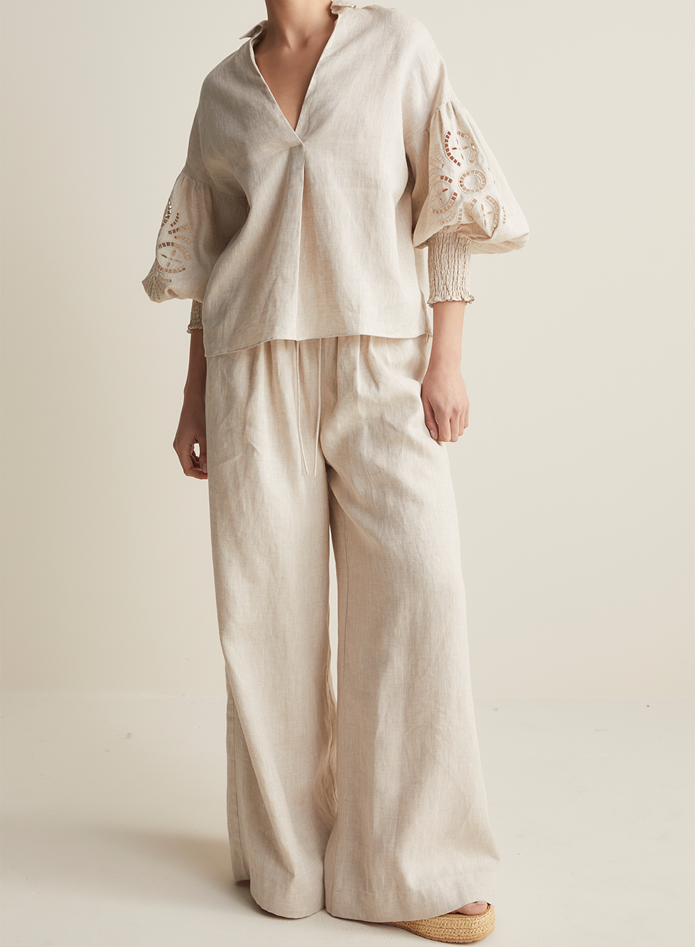 Blyth Linen Smock Top | Flax