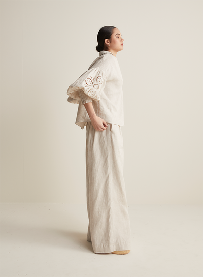 Blyth Linen Smock Top | Flax