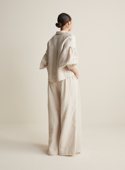 Blyth Linen Smock Top | Flax