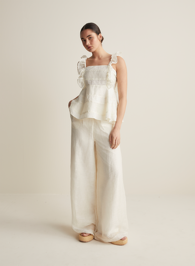 Becca Silk Linen Top