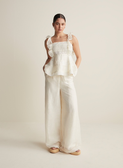 Becca Silk Linen Top