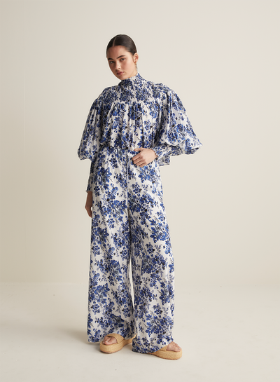 Antonia Silk Cotton Smock Top