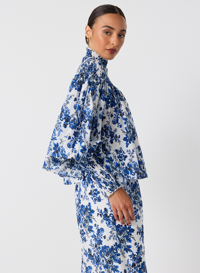 Antonia Silk Cotton Smock Top