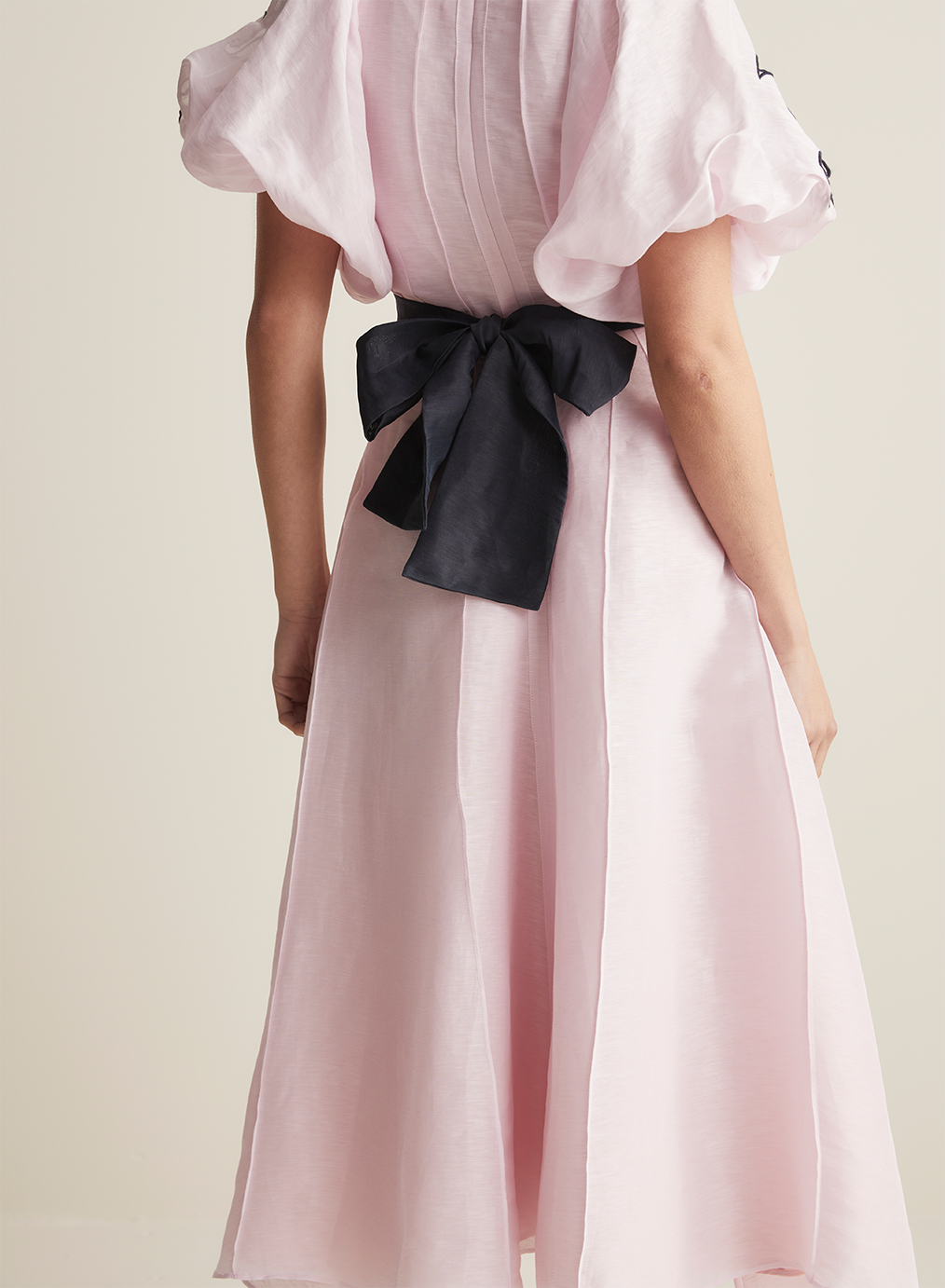 Colette Silk Linen Midi Dress