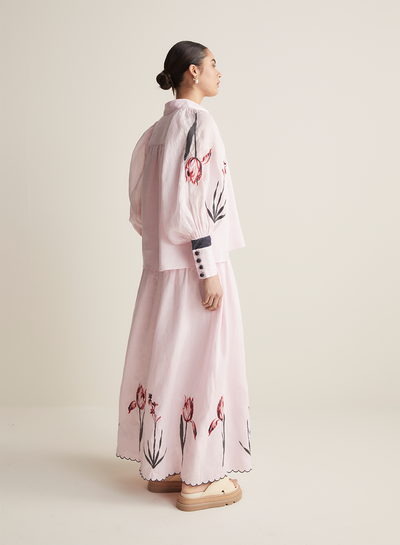 Chloe Linen Maxi Skirt | Blossom