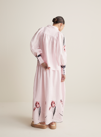 Chloe Linen Maxi Skirt | Blossom