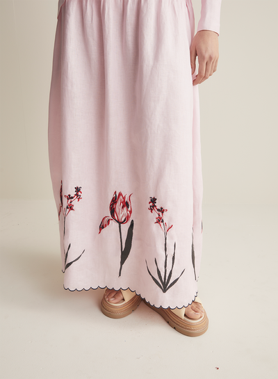 Chloe Linen Maxi Skirt | Blossom