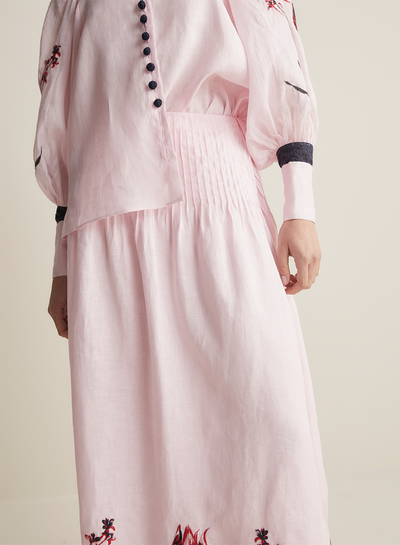 Chloe Linen Maxi Skirt | Blossom