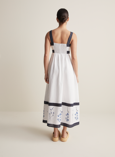 Sabine Linen Ramie Midi Dress