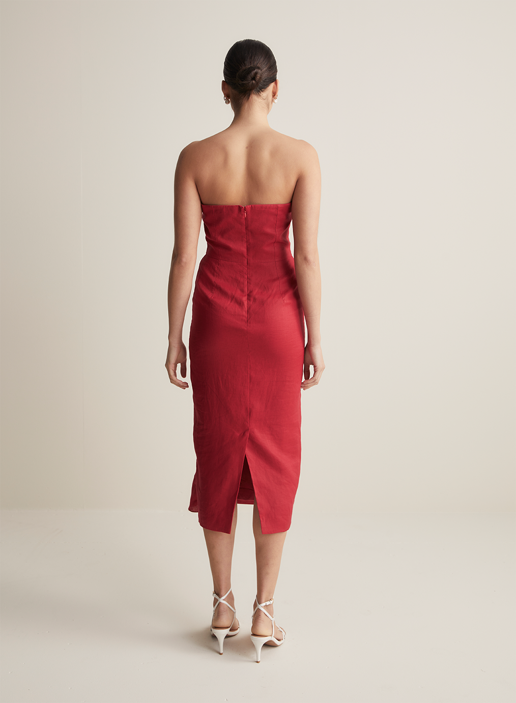 Alexandra Linen Midi Dress