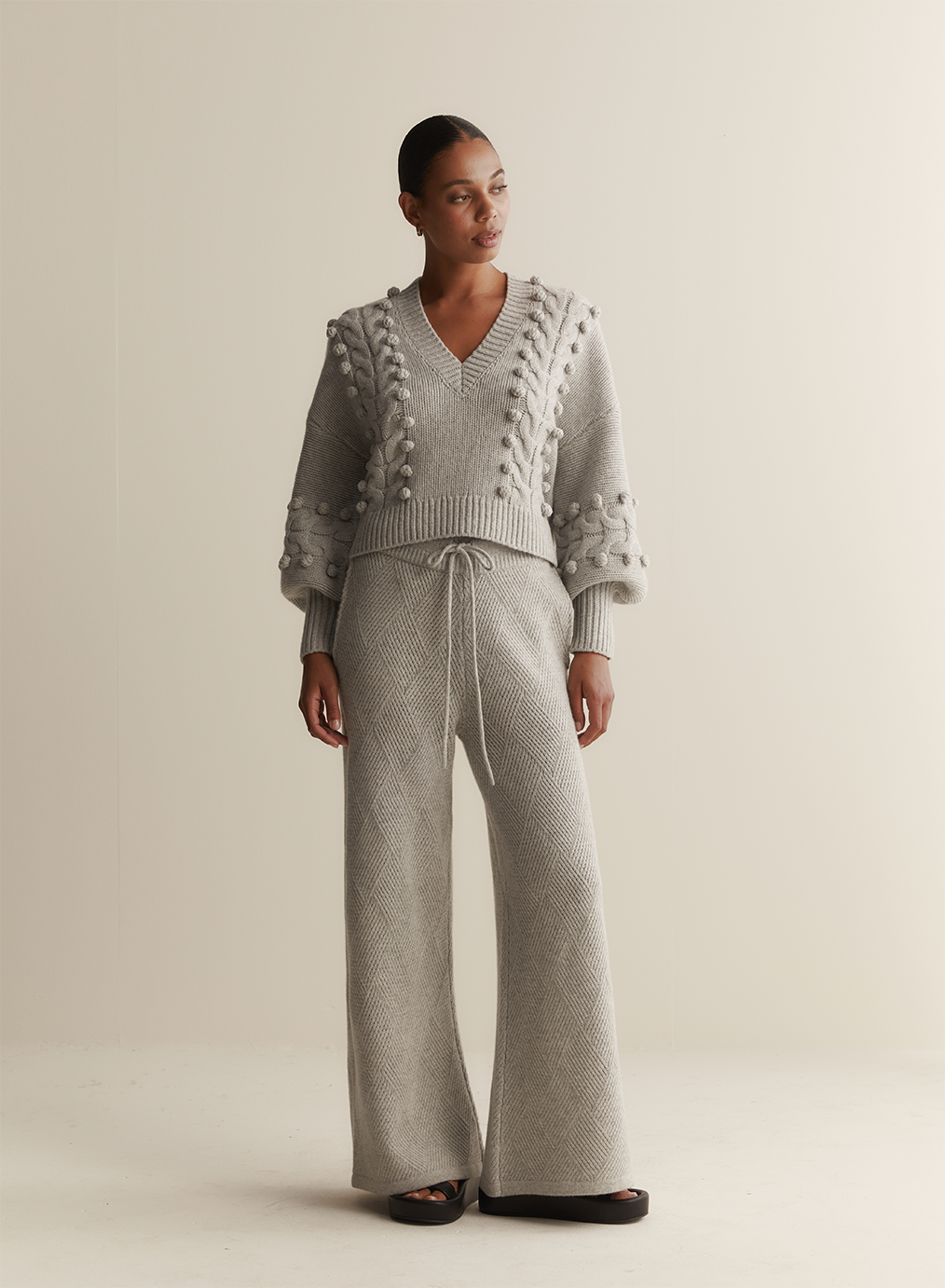 Elsa Wool Knit | Grey Marle