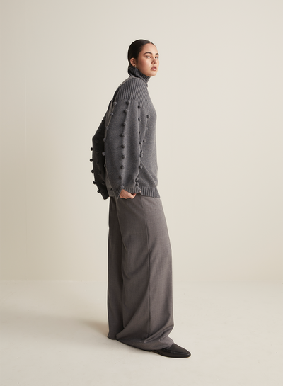 Katie Wool Knit | Charcoal Marle
