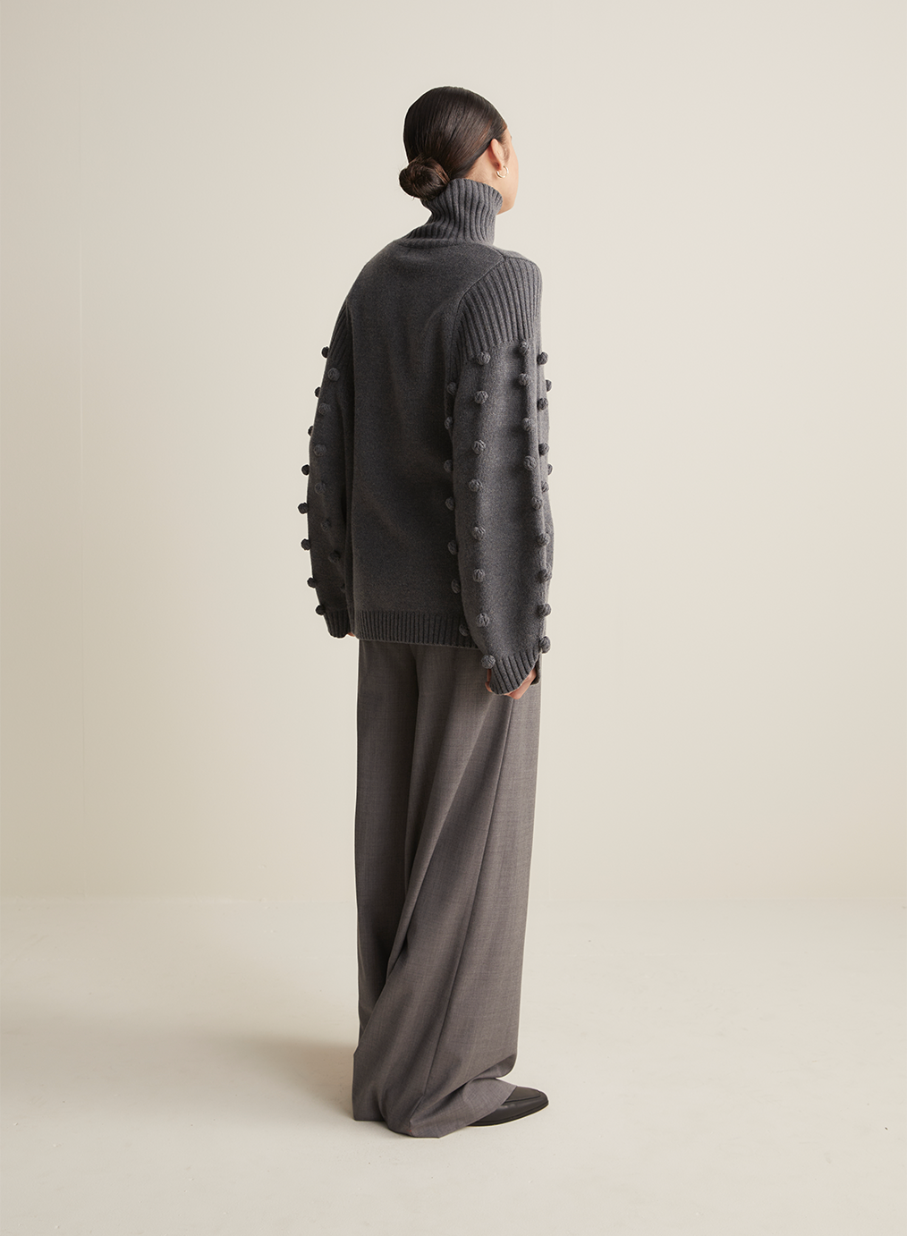 Blue Casual Elegant Two Piece Wool Suit 4028