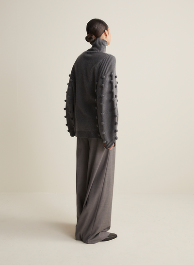 Katie Wool Knit | Charcoal Marle