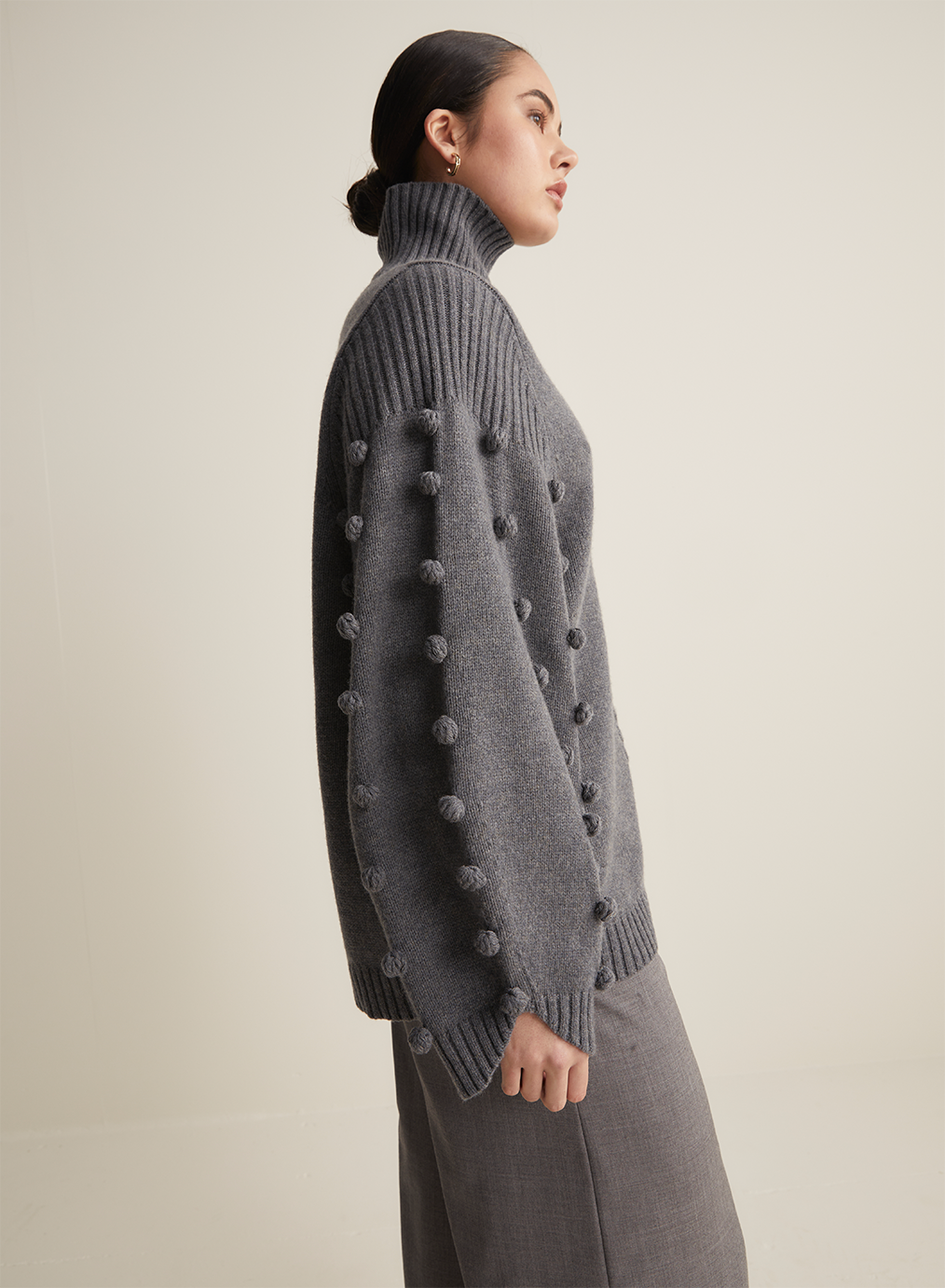 Katie Wool Knit | Charcoal Marle