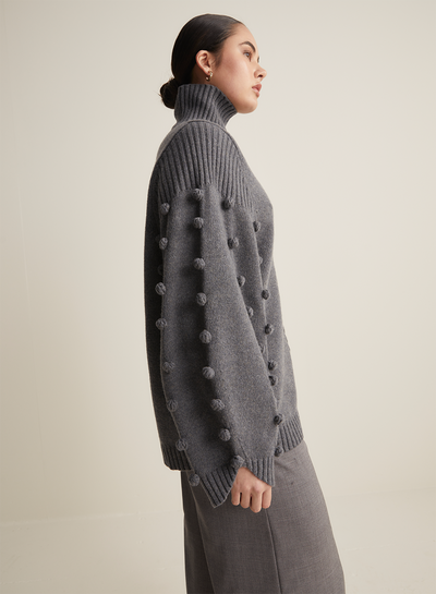 Katie Wool Knit | Charcoal Marle