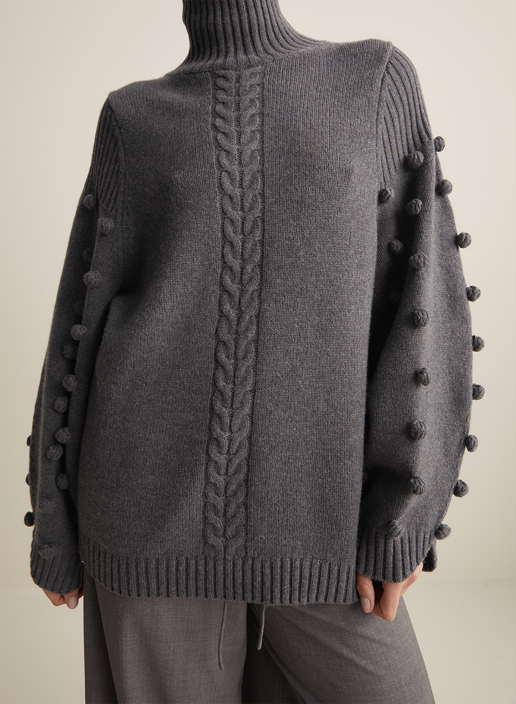 Katie Wool Knit | Charcoal Marle