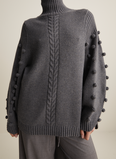 Katie Wool Knit | Charcoal Marle