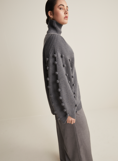 Katie Wool Knit | Charcoal Marle