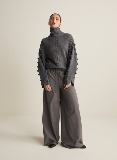 Katie Wool Knit | Charcoal Marle