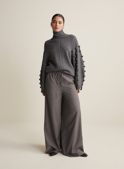 Katie Wool Knit | Charcoal Marle