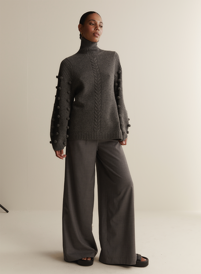 Katie Wool Knit | Charcoal Marle