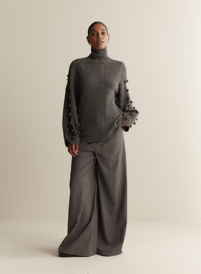 Katie Wool Knit | Charcoal Marle