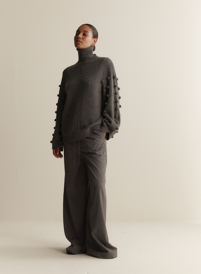 Katie Wool Knit | Charcoal Marle