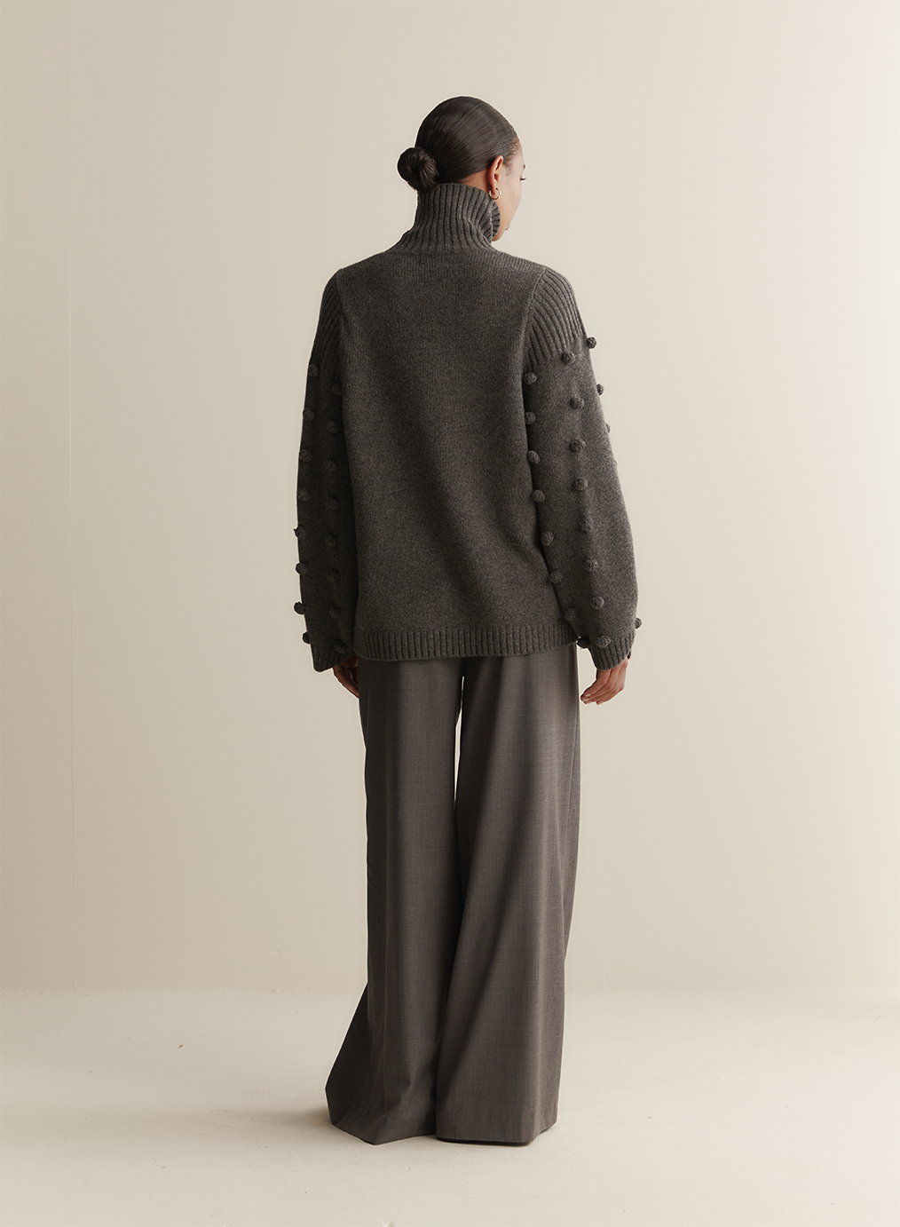 Katie Wool Knit | Charcoal Marle