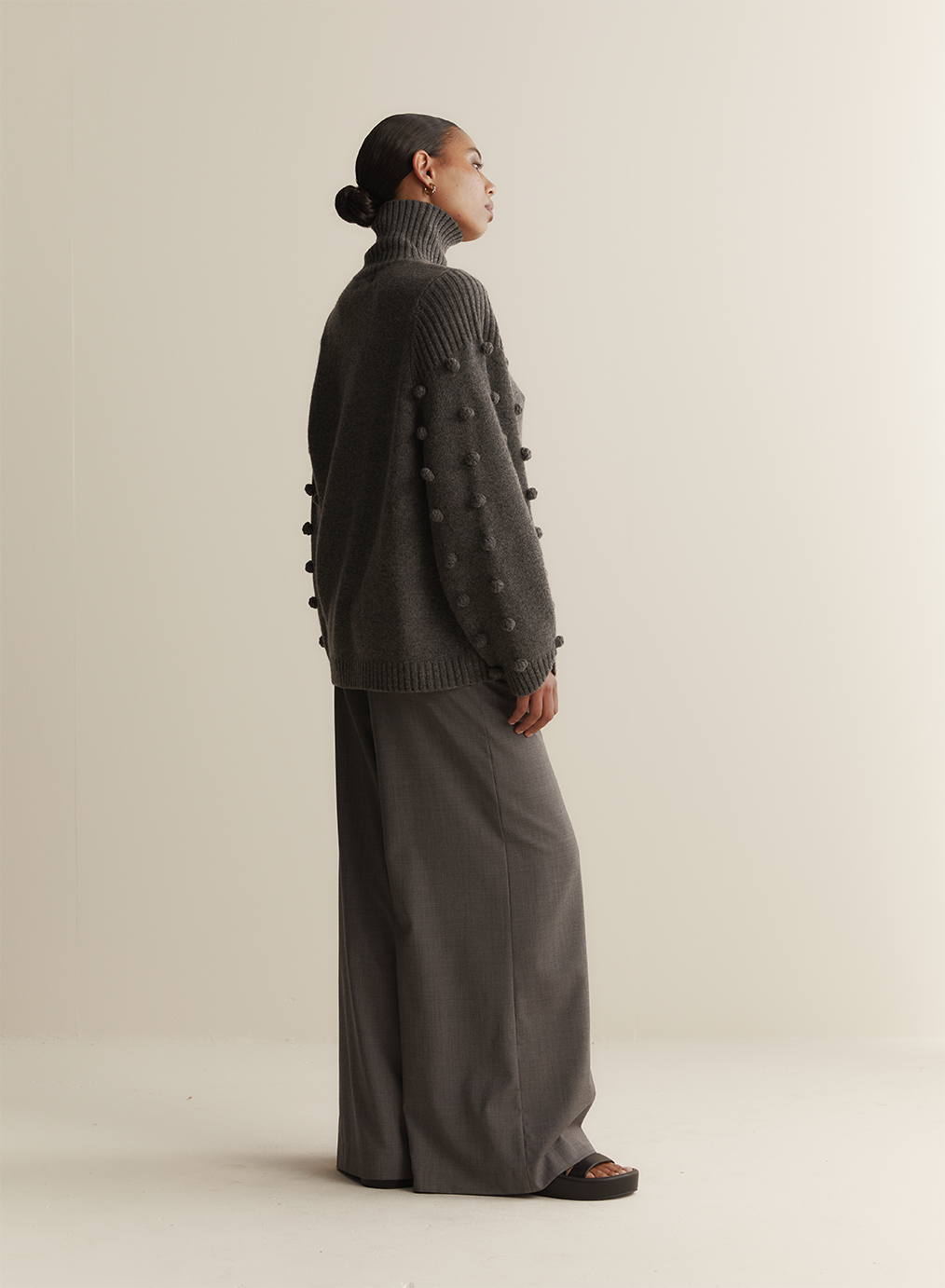 Katie Wool Knit | Charcoal Marle