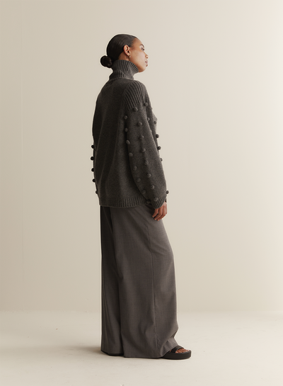 Katie Wool Knit | Charcoal Marle