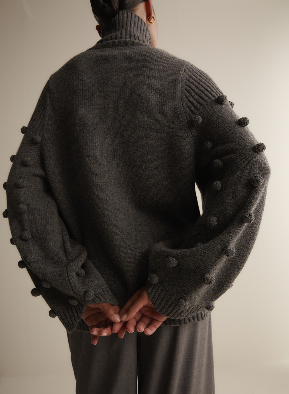 Katie Wool Knit | Charcoal Marle