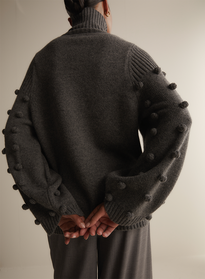 Katie Wool Knit | Charcoal Marle