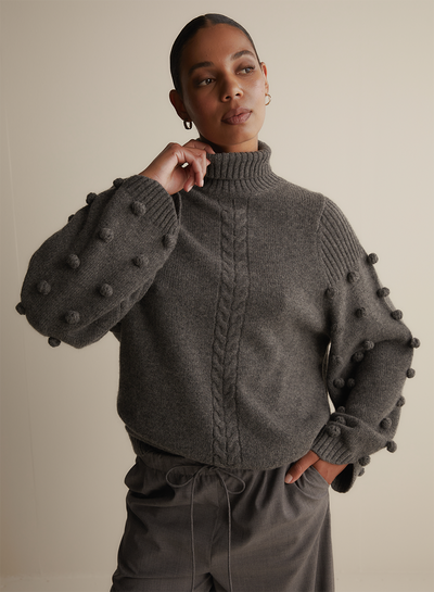 Katie Wool Knit | Charcoal Marle