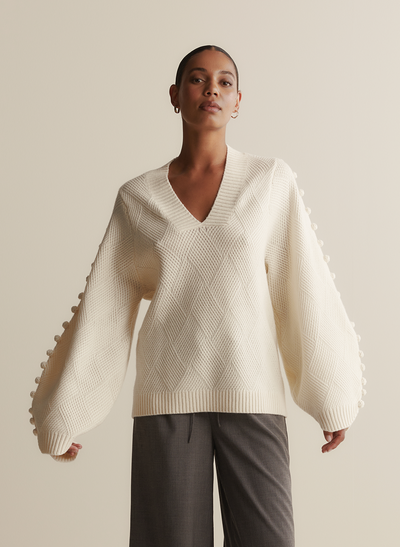 Celeste Wool Knit | Cream