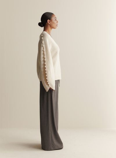 Celeste Wool Knit | Cream