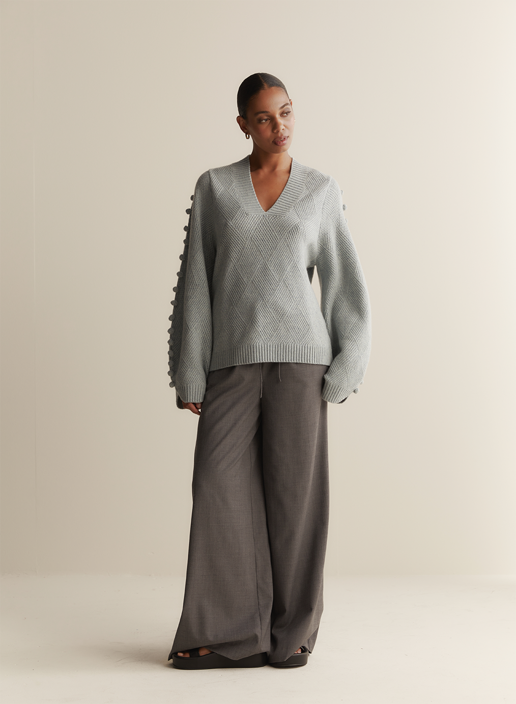 Celeste Wool Knit | Seafoam Marle