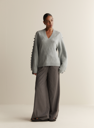 Celeste Wool Knit | Seafoam Marle