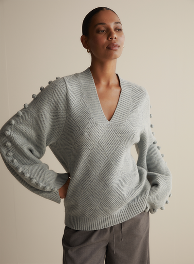 Celeste Wool Knit | Seafoam Marle