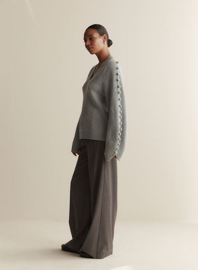 Celeste Wool Knit | Seafoam Marle