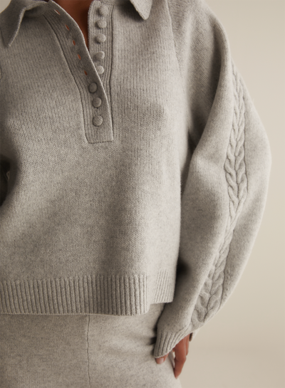 Jenny Wool Knit | Grey Marle