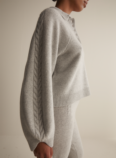 Jenny Wool Knit | Grey Marle